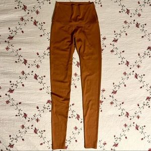 Mika Yoga Wear leggings, Burnt Orange, Size Small
